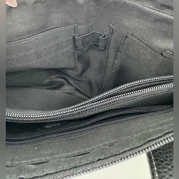 Wilson Leather Black Leather Top Handle Hand Bag Purse - Picture 9 of 15